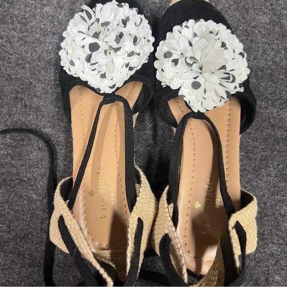 Kate Spade Lafayette Womens Espadrille Wedge Shoes Size 7.5 - Picture 9 of 12